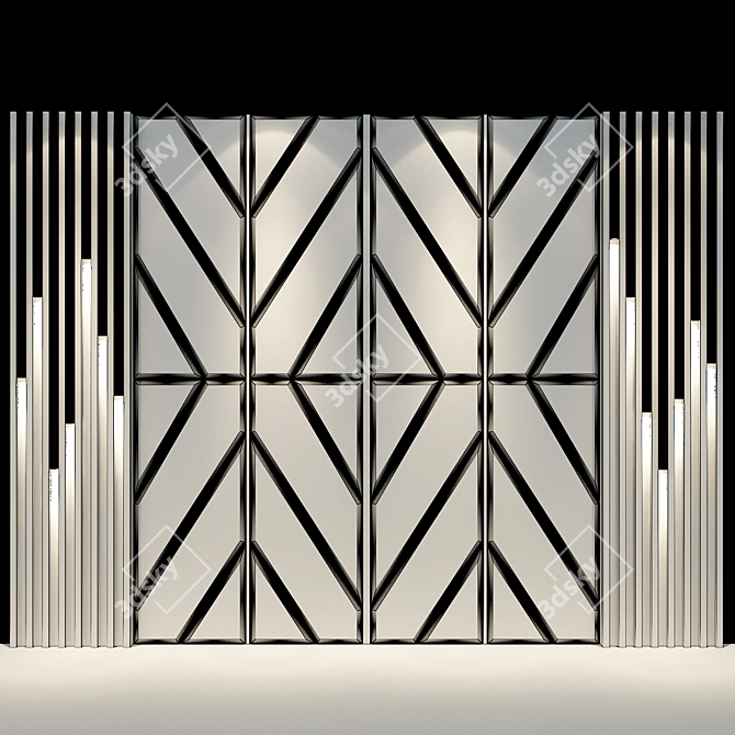 Elegance in Your Space: Wall Panel 63 3D model image 2