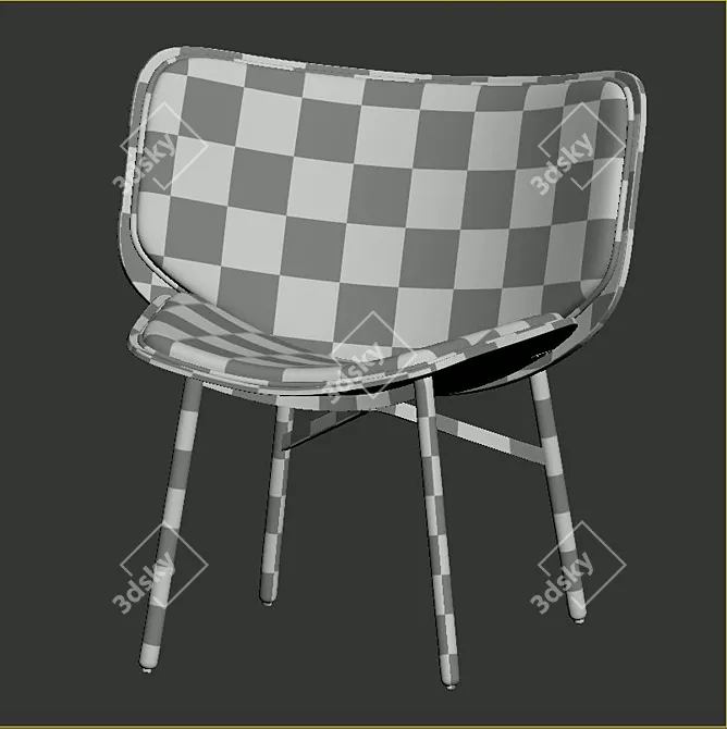 Stylish Hay Dapper Lounge Chairs 3D model image 6