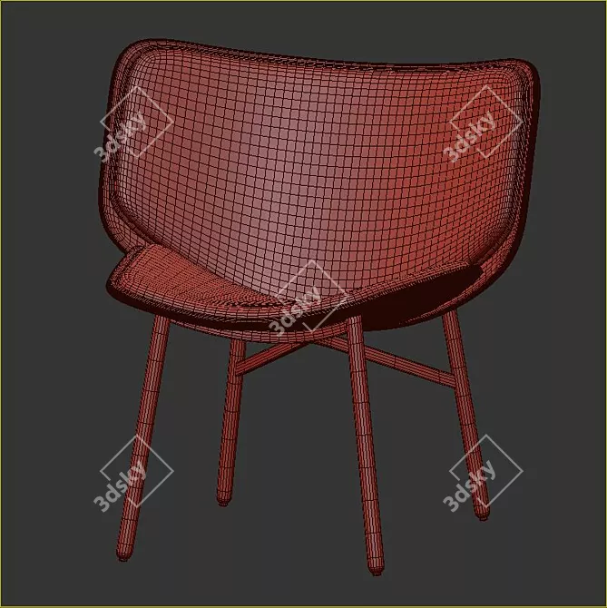 Stylish Hay Dapper Lounge Chairs 3D model image 7