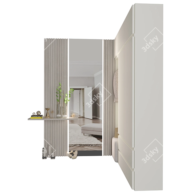 Elegant Harmony Hallway Composition 3D model image 2