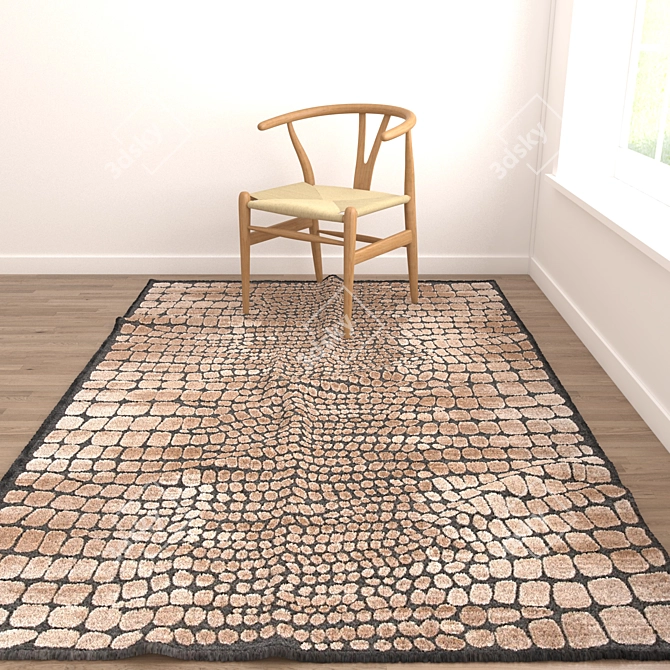 Versatile Set of 6 Rugs: No 287 3D model image 2