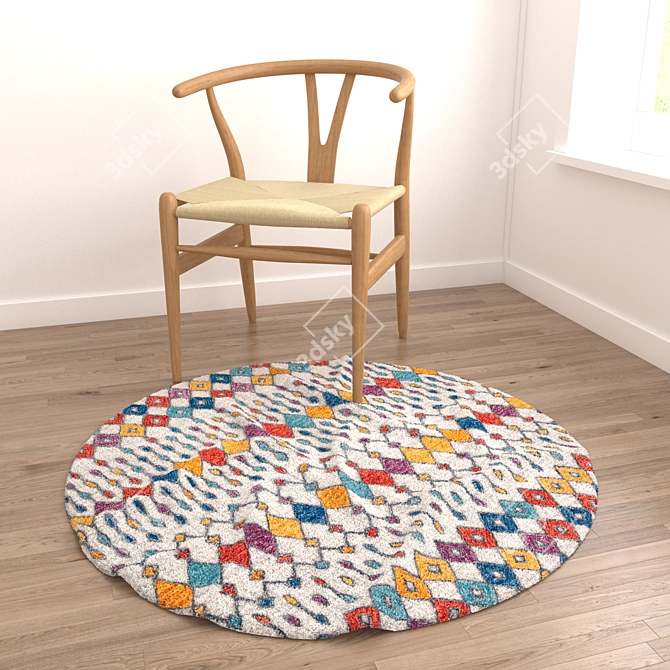 Versatile Set of 8 Rugs 3D model image 3