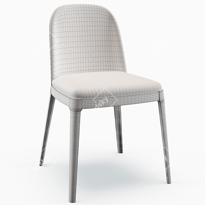 Modern Mercury Row Furness Dining Chair 3D model image 5