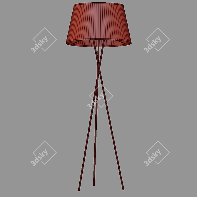 TK Lighting Ivo Floor Lamp - Modern and Stylish 3D model image 2