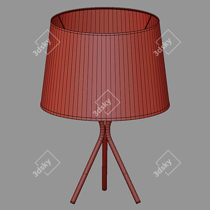 Elegant Ivo Table Lamp 3D model image 2