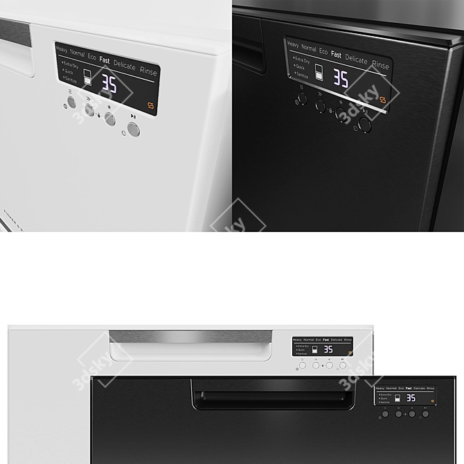 Fisher & Paykel Dishwasher: Sleek, Efficient, Powerful 3D model image 5