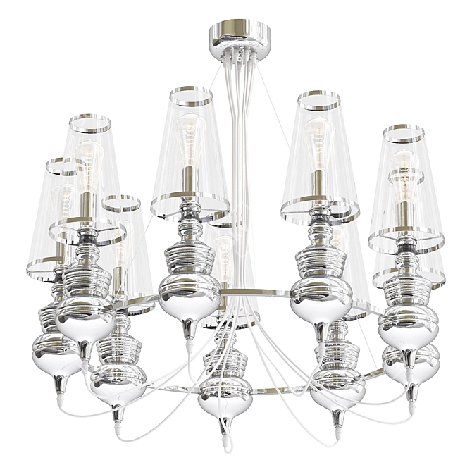 Elegant Anna Maria Chandelier 3D model image 1