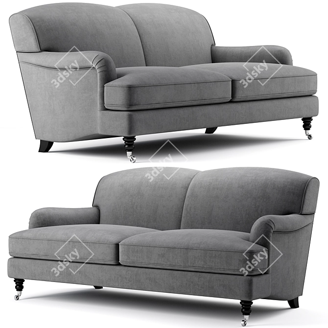 Luxury Furniture: Howard Sofa & Chair 3D model image 2