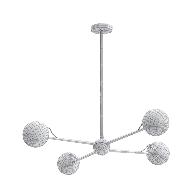 Troy Lighting Ace Pendant: Elegant Loft Concept 3D model image 2
