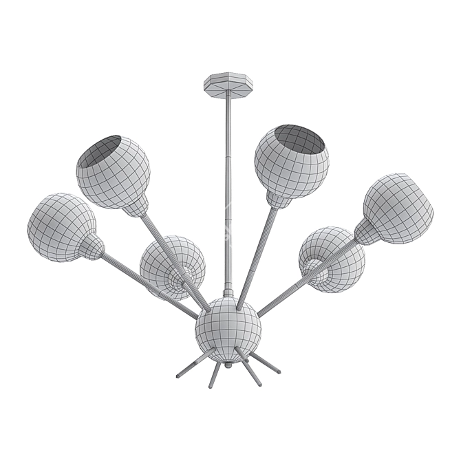 Mace Chandelier: Loft Elegance 3D model image 2