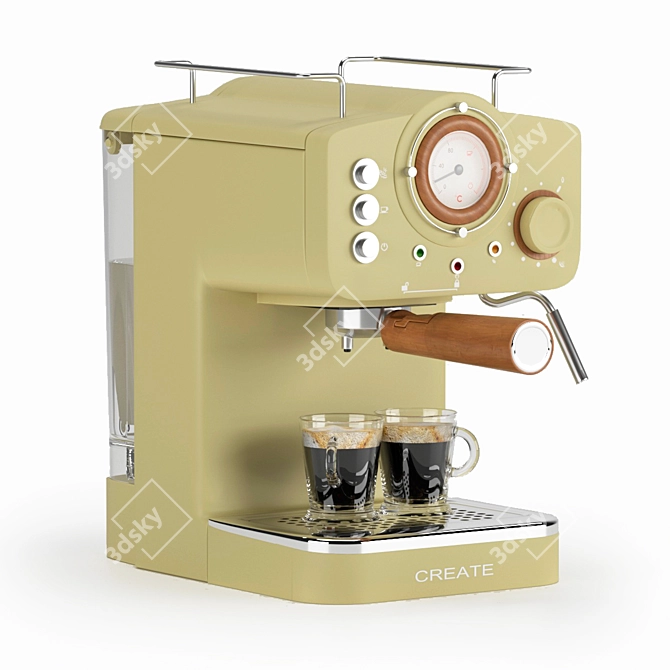 Retro Espresso Machine: Ikohs Thera Matt 3D model image 6