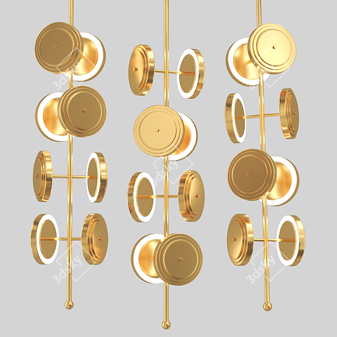 Elegant Le Royer Chandelier 3D model image 1