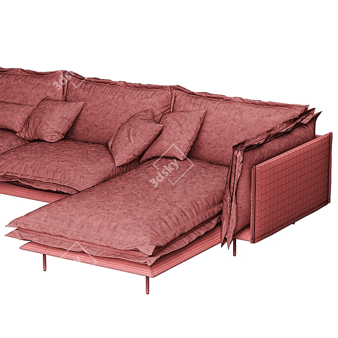 Versatile Auto-Reverse Corner Sofa 3D model image 5