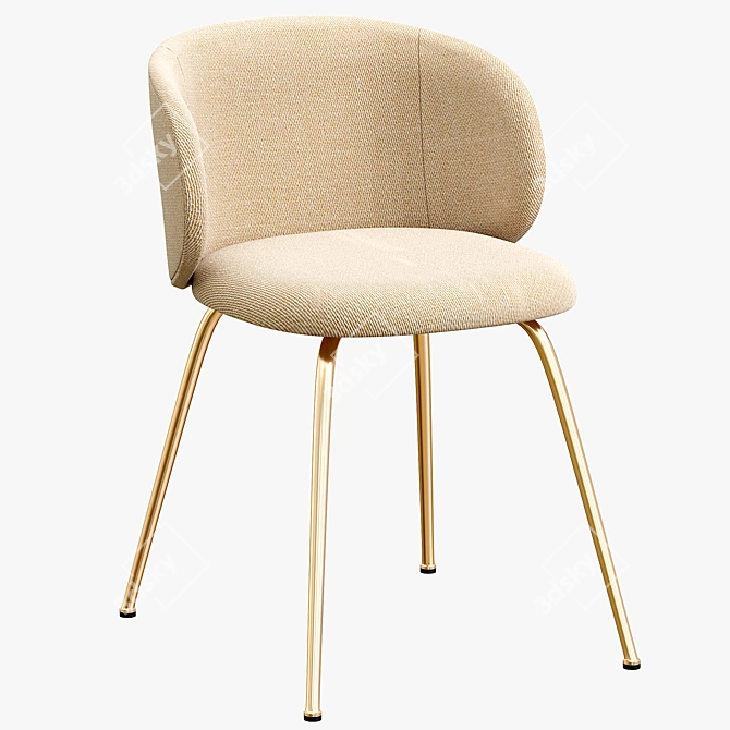 Modern Minna Chair: Sleek Design & Unmatched Comfort 3D model image 3