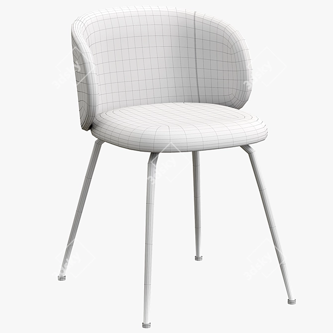 Modern Minna Chair: Sleek Design & Unmatched Comfort 3D model image 6