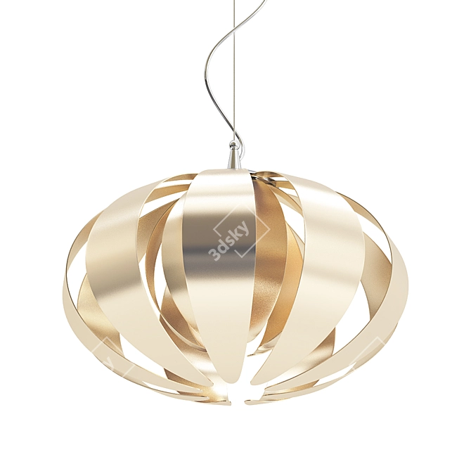 Stylish Clover Pendant Light 3D model image 1