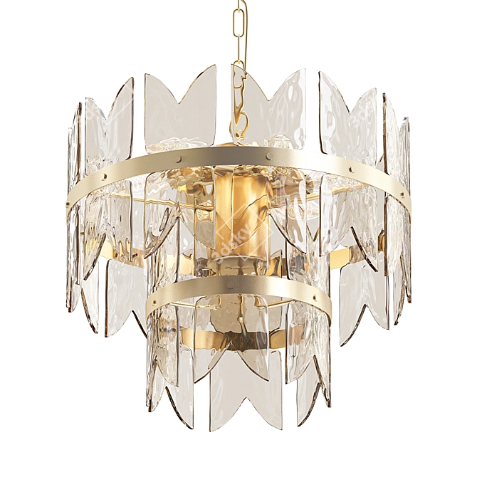 Elegant 1970 Kalmar Chandelier 3D model image 1