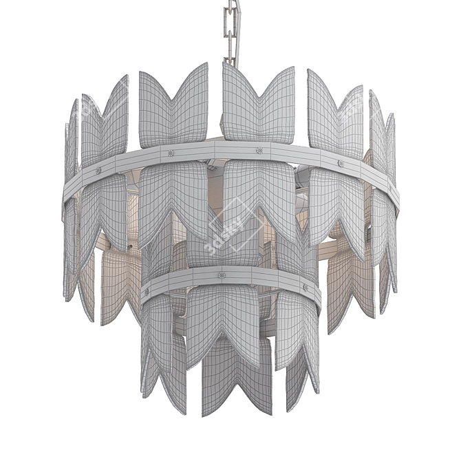 Elegant 1970 Kalmar Chandelier 3D model image 2