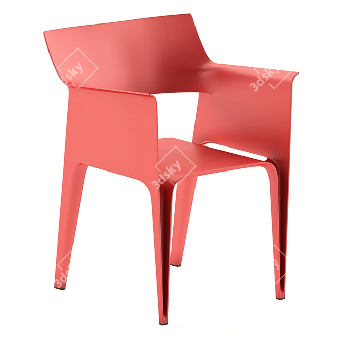 Elegant Pedrera Chair: Perfectly Sized 3D model image 1