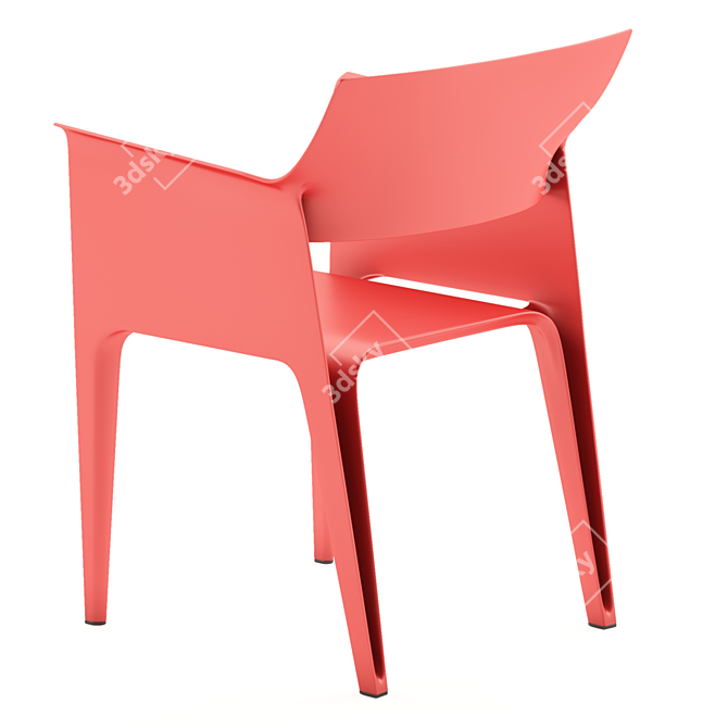 Elegant Pedrera Chair: Perfectly Sized 3D model image 2