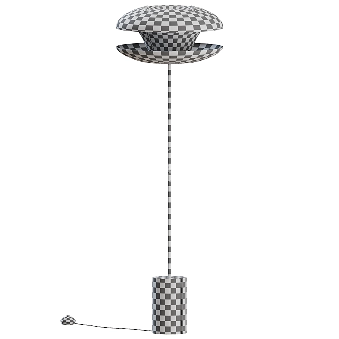 Sleek Yoyo Floor Lamp - Modern Lighting Solution 3D model image 3