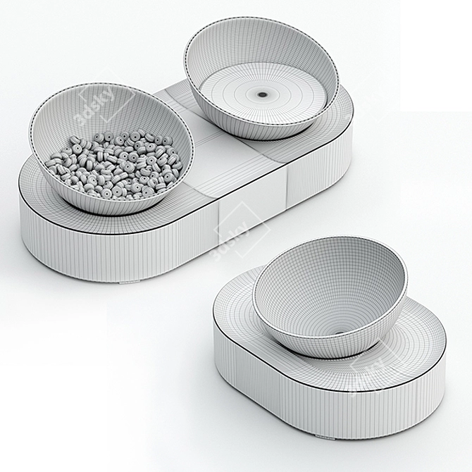Petkit Fresh Nano: Adjustable Tilt Pet Bowl 3D model image 6