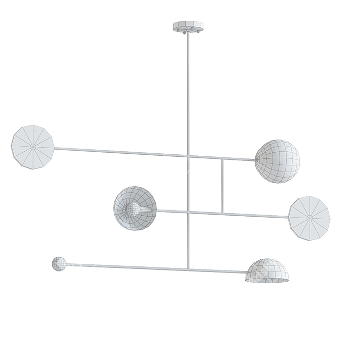 Astro Luxe Chandelier 3D model image 2