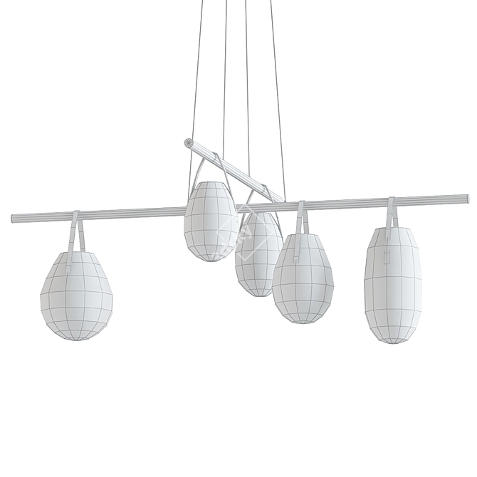 Gala 7242-X Modern Chandelier 3D model image 2