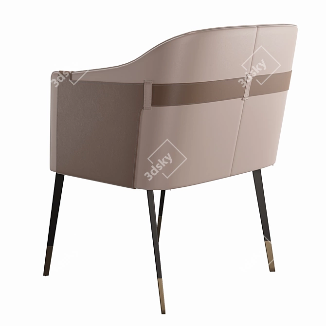 Sunpan Carter Wide Armchair 3D model image 2