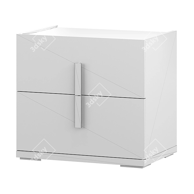 Modern Italian Bedside Table 3D model image 2