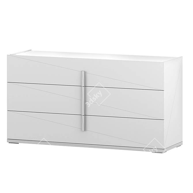 Mara Italian Chest of Drawers: Stylish Storage Solution 3D model image 2