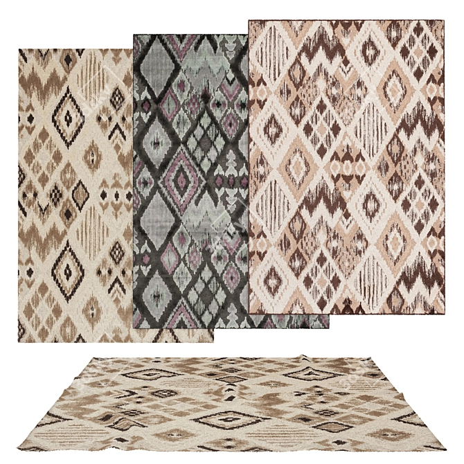 Versatile Rug Set: 6 Designs with VRayFur & Displacement
Dynamic 3D Rug Set: 6 Variants 3D model image 1