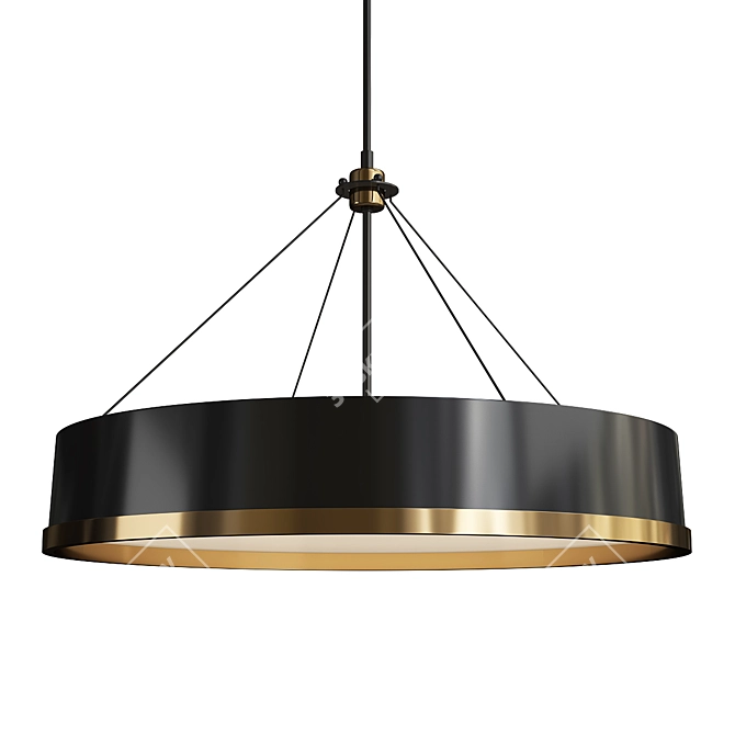 Elegant Pedesina Chandelier 3D model image 1