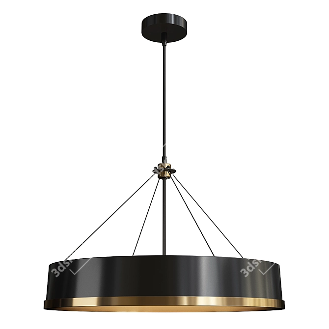 Elegant Pedesina Chandelier 3D model image 2