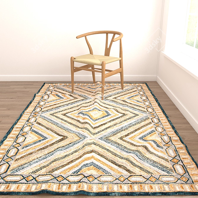 Versatile Rug Collection: VRayFur & Displacement 3D model image 2