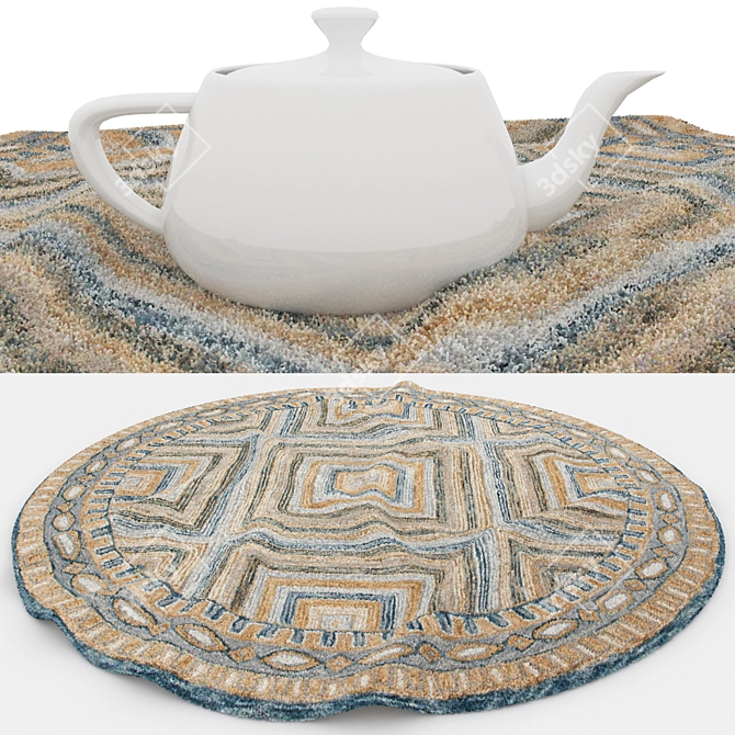 Versatile Rug Collection: VRayFur & Displacement 3D model image 3