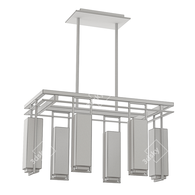 Perimeter Chandelier: Modern Elegance 3D model image 2