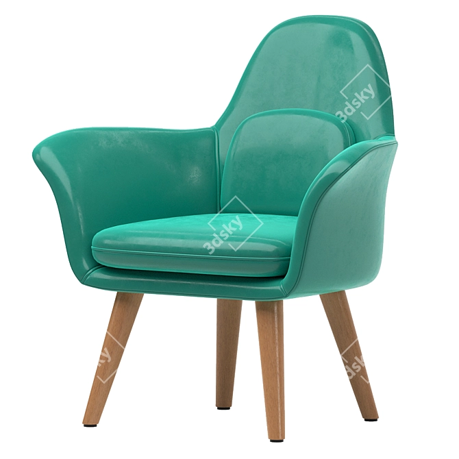 Istanbul Elegance Chair 3D model image 1