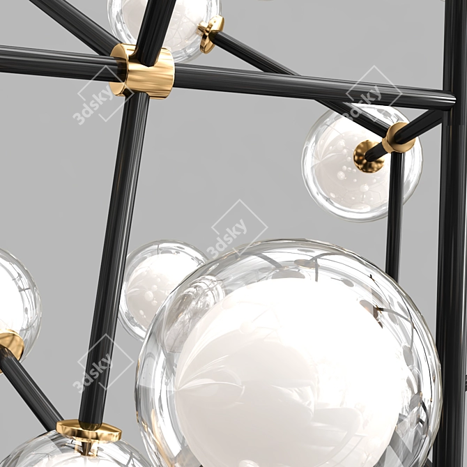 NABILA Glass Pendant Lamp by Tooy 3D model image 2