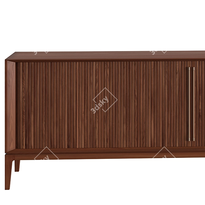 Colonial Walnut Buffet Suite 3D model image 2