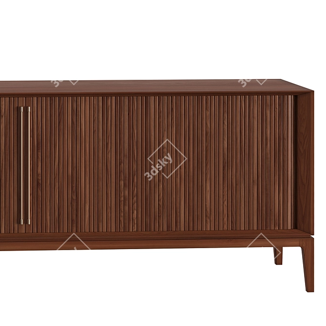 Colonial Walnut Buffet Suite 3D model image 3