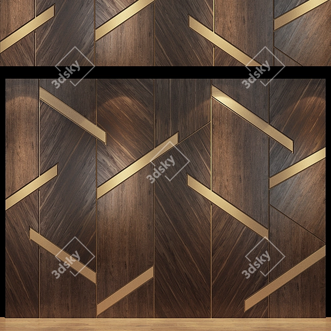 Stylish Panel | 28 Designs 3D model image 1