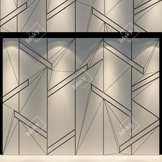 Stylish Panel | 28 Designs 3D model image 3