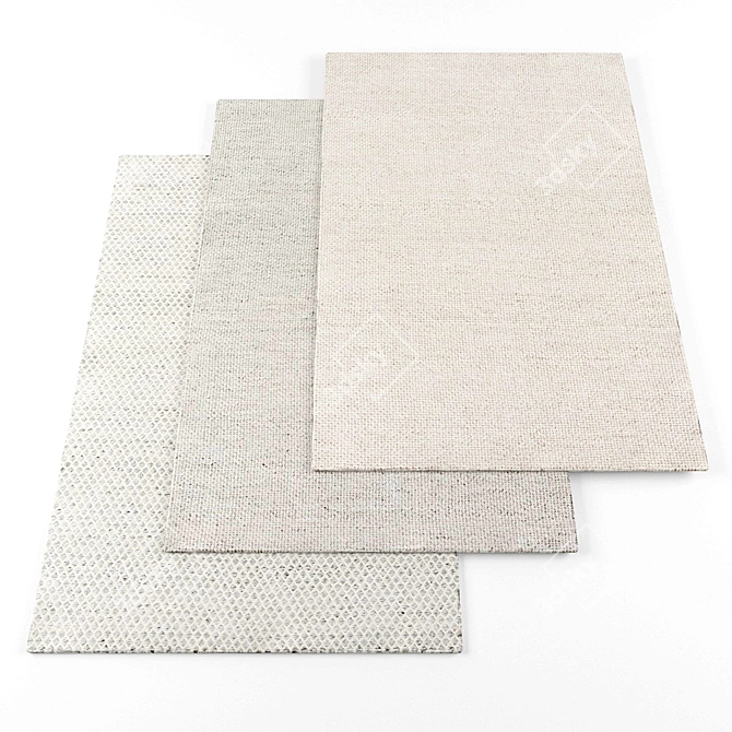 High Resolution Rugs Bundle 3D model image 1