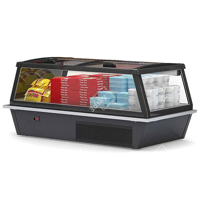 HitLine Refrigerated Display Case 3D model image 3