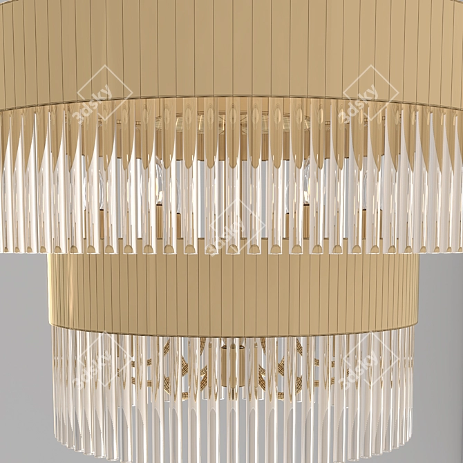 Elegant Glass Chandelier - ST Luce Contatto 3D model image 3