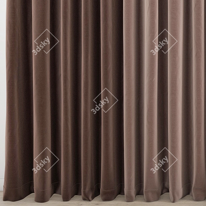 Premium Polygonal Curtain Model 3D model image 8