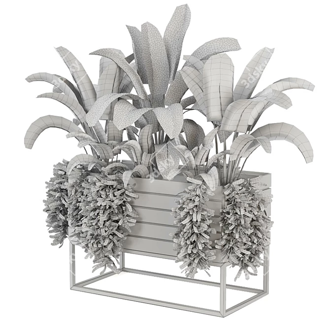 Title: Ferm Living Bau Pot Large - Set 0070: Elegant Indoor Plants 3D model image 5