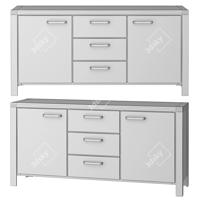 Elegant Ambrosh Sideboard: Sleek Design & Spacious Storage 3D model image 2