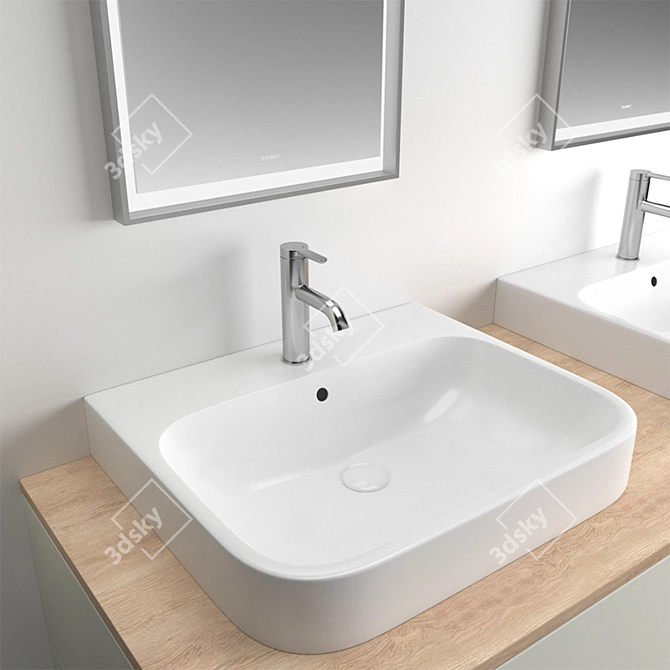 Modern Bathroom Set Duravit 3D model image 2